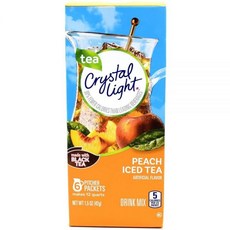 크리스탈라이트 피치 아이스티 파우더 피쳐팩 6포 6팩, 42g