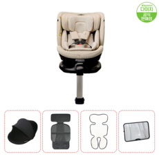 다이치 트웰브 360 i 올인원 신생아 카시트[썬바이저+코코쿨시트+시트보호매트+후방거울], 썬바이저+코코쿨시트+시트보호매트+후방거울, 다이치 트웰브360카시트(제트블랙)