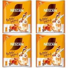 일본 네스카페 골드블렌드 포션커피 카라멜 마끼아또 7개입 4팩 488829, 일본 네스카페 골드블렌드 포션커피 카라멜 마끼아또 7개