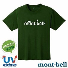 【日本 mont-bell】字母》中性 男 女 抗UV透氣 圓領短袖排汗衣 Wickron 休閒登山T恤 1114731
