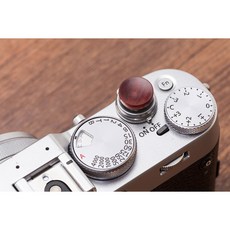 나무 나무 오목 표면 셔터 릴리스 단추 후지필름 X100F X100V XT4 XT30 20 XPRO2XE3 M10P 후지 X100F, 4. Wine Red, 1개