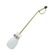 噴粉工具，烘焙裝飾，糖粉篩，可可粉撒粉器，均勻撒粉，易清潔, 1個, 銅管噴粉器 (透明白)-噴粉量大