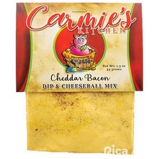 카미스 키친 체다 베이컨 딥 믹스 43g Carmie's Kitchen Cheddar Bacon Dip Mix 1.5 Ounce, 1개