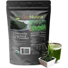 클로렐라 피부 고 뉴트라 파우더 비타민 미네랄 제가 함유된 그린 올 내추럴 슈퍼푸드 크랙 셀 비 GMO 비건 16온스, 16 Ounce (Pack of 1), 1개