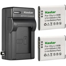 카스타 1개입 BN-VF808 배터리 및 AC 벽 충전기 교체용 JVC GZ-MG275B GZ-MG275E GZ-MG275EK GZ-MG275E, Kastar 1 충전기 + 2 배터리