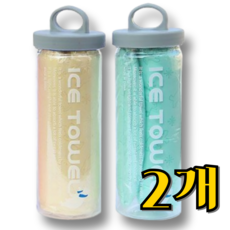 길벗 수영 스포츠 타올 습식타올, 1세트, 옐로+민트