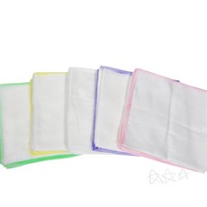 순면 가제손수건 10매 코튼손수건 얇은손수건 신생아가제손수건