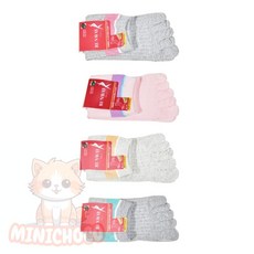 미니초코 여성양말 골지 발가락 중목 숙녀양말