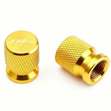 오토바이 내구성 휠 타이어 알루미늄 밸브 캡 스템 커버, 3. Gold, 1개