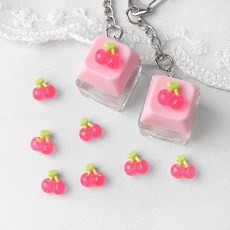 싼비즈 [6424-01]아크릴 키캡파츠 탑꾸재료 글리터미니체리 9.6mm 1개