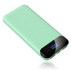 KLIFE 고속충전 대용량 보조배터리 10000mAh PD 22.5W QC3.0 잔량표시, 그린-10000mah
