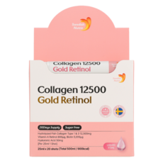 스웨디시뉴트라 마시는 초고함량 콜라겐 12500 골드레티놀, 1박스, 20회분
