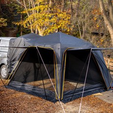 제드 오토듀얼팔레스EX 확장플라이 세트 차박 도킹텐트 투싼~스타리아 도킹 블랙, 4