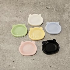 바우샵 젤리그릇 파충류 용품 크레 먹이그릇 물그릇 자율피딩, 1개, 화이트