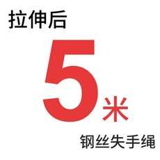 釣友俱樂部 魚竿失手繩 - 高彈力鋼絲彈簧 防丟護竿繩 多種用途, 1個