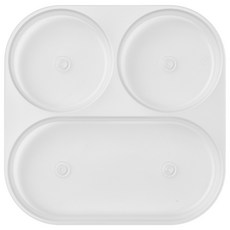 바망바망 3구 식판, 투명, 1개