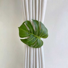 커튼고정 밴드 스트랩 인테리어 커튼묶는 타이백 4개, 인스감성 나뭇잎 커튼 홀더 타이백(4개), 1개