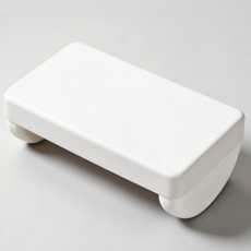 세이섬 책상 발받침대 흔들 다리받침 얇은 쿠션증정 사무실 풋레스트 오피스 다리거치대, 화이트