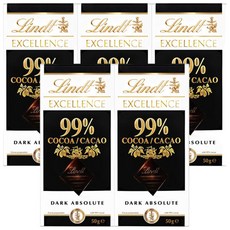 린트 엑설런스 다크 99 50g x 5개 / 초콜릿 간식