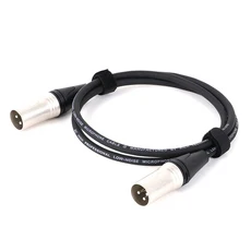 컬러 XLR 케이블 3Pin 남성-남성 오디오 신호 라인 OFC 구리 듀얼 쉴드 마이크 믹서 증폭기 무대 조명 맞춤, 10 Black-D1001, 07 8m