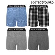 보디가드 링클프리 남자 아웃밴드 트렁크팬티 4종세트