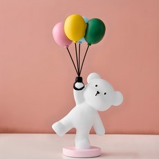 인테리어 미니 벌룬 곰돌이 오브제 장식 소품, A