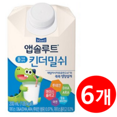 앱솔루트 킨더밀쉬 200ml, 6개