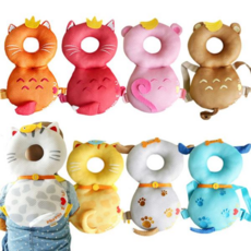 뉴 머리쿵 아동머리보호대 500020 조이멀티 예쁜보호대 엠케이 모서리보호대 안전모 you*08189CT, 물고기-화이트S, 1개