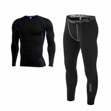 남성 기모 트레이닝복 상의+레깅스 2종세트 L