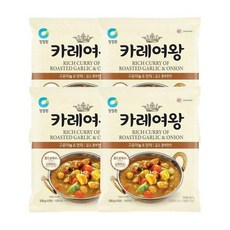 청정원 카레여왕 구운마늘양파 분말, 4개, 108g