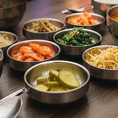 보따리라운지 스텐 이중 찬기 반찬그릇 스테인리스찬기, 9cm