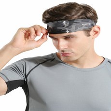 남자 3컬러 여름 아이스 쿨 스포츠 헤어밴드 땀흡수 스포츠헤어밴드 헬스헤어밴드 스포츠머리띠