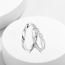 씨씨 주얼리 S925 순은 커플링 심플 웨딩 반지 커플 기념 선물