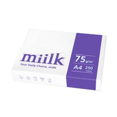 한국제지 밀크 복사용지 A4 75g 250매 (1권), 단품, 단품