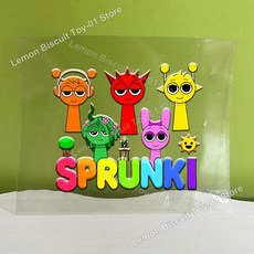 스프렁키스 전사 스티커 만화 비닐 크리스탈 라벨 양각 데칼 자가 접착 방수 컵 병 선물용, 1개, 27. JZHZ322