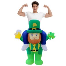 ZYJ-AWASA 공기 주입식 코스튬 크리스마스 블로우 업 코스메 성인/크리스마스 파티/퍼레이드/할로윈 브라운. 미디엄