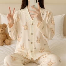 프로듀미 여성 수유 잠옷