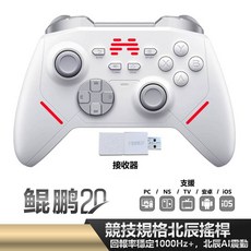北通 BEITONG 遊戲手把 無線控制器 贈防毒 支援 Switch PC Steam 電競, 1個, 鯤鵬20 白色