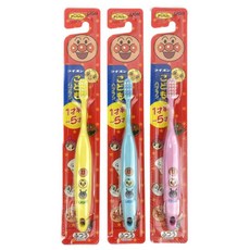 Anpanman 麵包超人 兒童牙刷, 黃 藍 粉, 1個, 1個裝