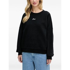 보스 로고 자수 스웨트셔츠