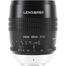 Lensbaby 소프트 렌즈 Velvet 85 85mm F1.8 후지 필름 X용