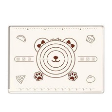 食品級硅膠揉麵墊 加厚防滑抗菌烘焙擀麵墊 70*50cm, 1個, 母嬰級抗菌硅膠 邊厚約3.9mm 防滑不, 60*40cm 配切面刀+收納袋