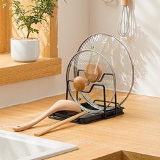 순수하랑 주방 다용도 조리기구 거치대, 블랙, 1개