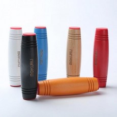 모쿠루 우드 피젯 2color 집중력 스피너 스트레스 롤링 M10862 향상 게임 해소, 1개, 색상 랜덤