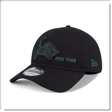 New Era 黑色卡通棒球帽, Black, 1個