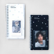 휴대용 핸디 티켓북 노트 포토카드 보관 여행 추억 콜렉트북 미니 다이어리, 1개, 핑크