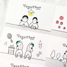 6종 엽서 postcard 예쁜엽서 인테리어엽서 엽서디자인, 1개, 1 댄싱