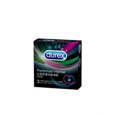 杜蕾斯 Durex 雙悅愛潮裝保險套 螺紋凸點設計 含Performa潤滑劑 3入, 1個, 3個裝
