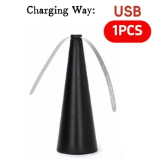 1/2PCS 플라이 퇴치 자동 팬 해충 테이블 배터리/USB 전원 버그 파리, 09 usb black 1PCS