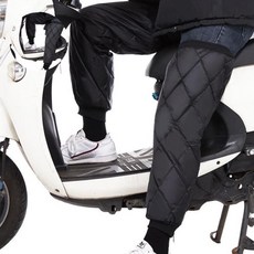 다리보온 스포츠 오토바이 바지 스쿠터 보호대 보온 지퍼타입, free, 블랙